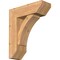 Ekena Millwork Thorton Slat Smooth Bracket w/ Offset Brace, Western Red Cedar, 7 1/2"W x 22"D x 26"H BKT0806X22X26THR06SWR - alternate 1